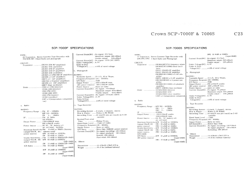 Solid State Stereo SCP-7000F; Crown Radio Corp.; (ID = 3094060) Radio