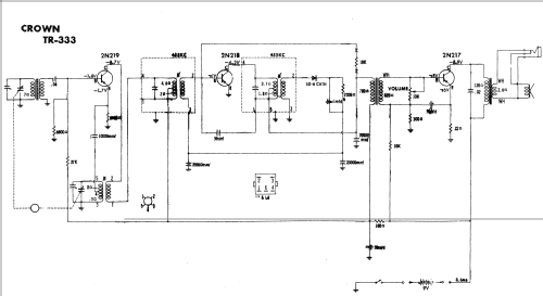 All Transistor TR-333; Crown Radio Corp.; (ID = 329203) Radio