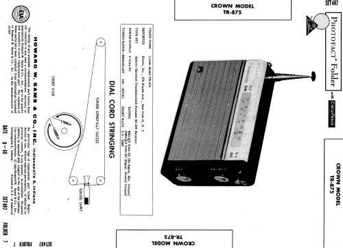 TR-875; Crown Radio Corp.; (ID = 586600) Radio