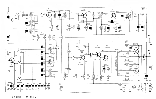 TR-950L; Crown Radio Corp.; (ID = 2044459) Radio