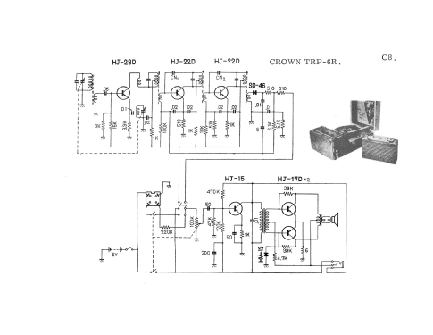 TRP-6R; Crown Radio Corp.; (ID = 3092171) Radio