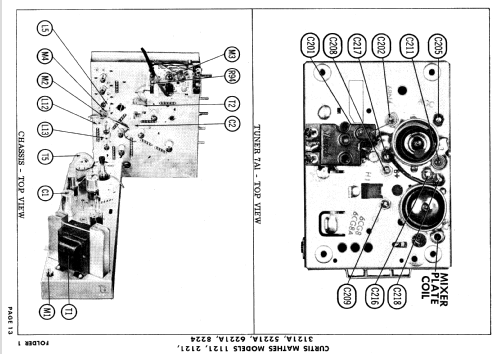 1121, 2121, 3121A, 5521A ; Curtis Mathes MfG. (ID = 639431) Television