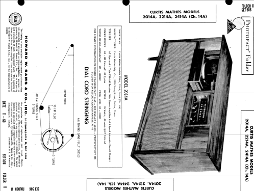 2014A Ch= 14A; Curtis Mathes MfG. (ID = 521485) Radio