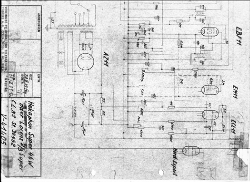 Hekaphon-Super 46W ; Czeija, Nissl & Co., (ID = 1779240) Radio