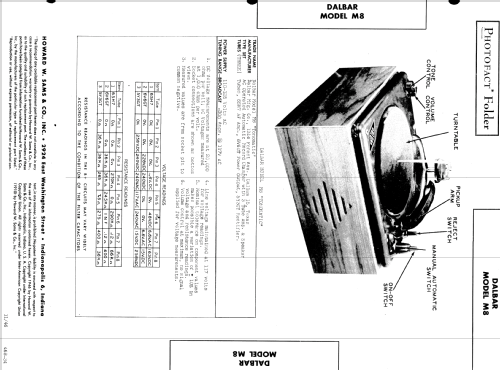 Tonomatic M8; Dalbar Mfg. Co.; (ID = 513035) R-Player