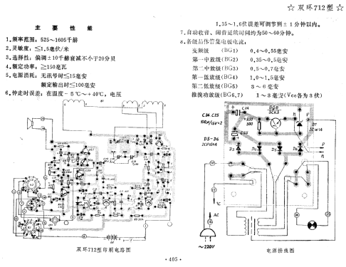 Shuanghuan 双环 712; Dandong Nr.4 丹东无线电四厂 (ID = 823326) Radio