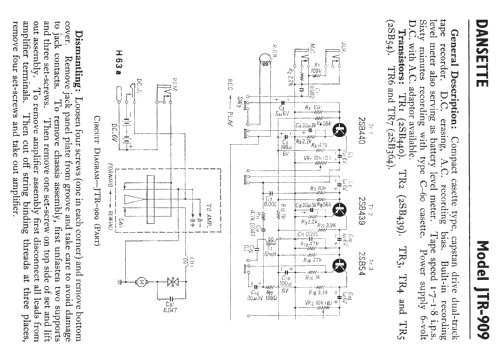 JTR 909 ; Dansette Products (ID = 600963) R-Player