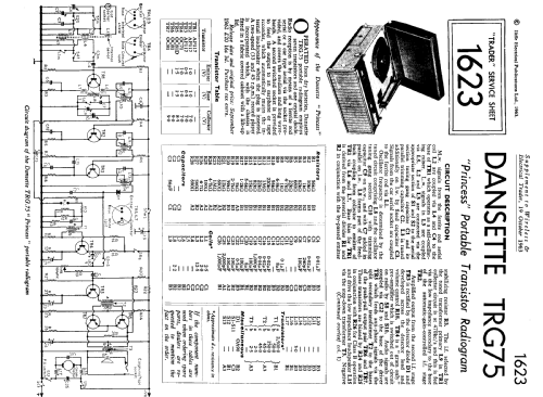 Princess TRG75; Dansette Products (ID = 1330954) Radio
