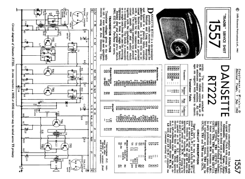 RT222; Dansette Products (ID = 1327796) Radio