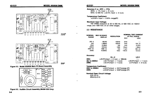 Digital Multimeter with audible alarm 936; Data Precision Corp. (ID = 2394721) Equipment