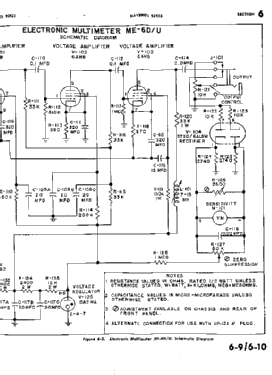 ME-6D/U Electronic Multimeter ; Daven Radio Co. ; (ID = 2860736) Ausrüstung