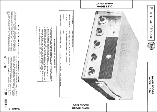 L330; Bogen -Presto, David (ID = 2557643) Ampl/Mixer