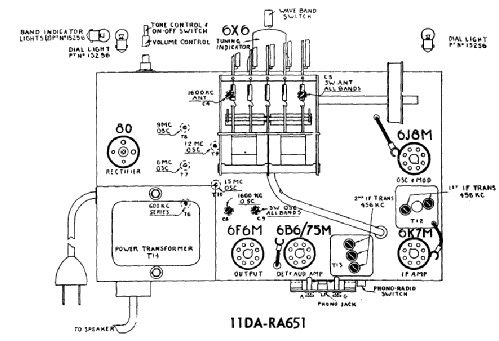 56/42 Ch= 11DA651; De Forest DeForest (ID = 2244316) Radio