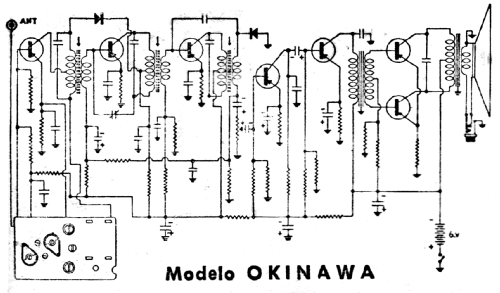 Okinawa 7 transistor; de Wald; Barcelona (ID = 1637271) Radio