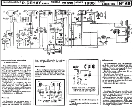 RD635; RD Radio, Éts. R. (ID = 222645) Radio