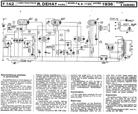 RD7720; RD Radio, Éts. R. (ID = 222646) Radio