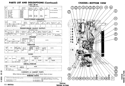 Delco Willys 815395 ; United Motors (ID = 766823) Car Radio