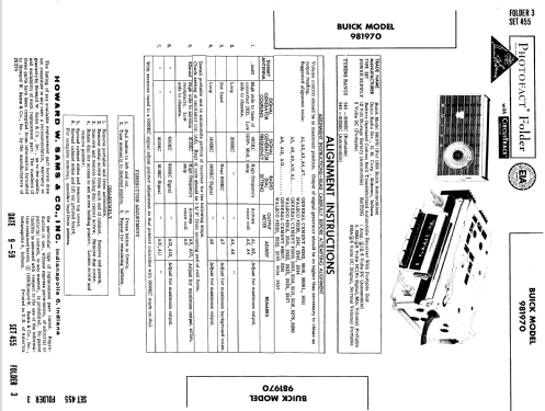 Delco-Remy 981970 Buick ; United Motors (ID = 598002) Car Radio