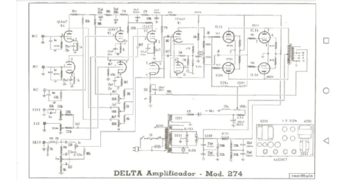 Amplificador 274; Delta S.A.; São (ID = 2646160) Ampl/Mixer