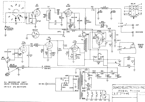 T-110A Citizen Demco Electronics Inc.; Bristol, IN, build |Radiomuseum.org