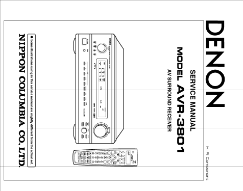 AV Surround Receiver AVR-3801; Denon Marke / brand (ID = 2470224) Radio