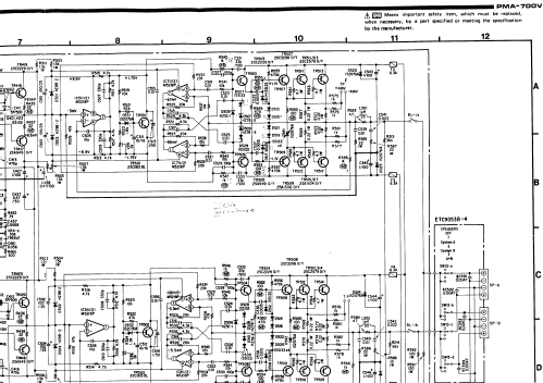 Precision audio component / pre-main amplifier PMA-700V; Denon Marke / brand (ID = 1299487) Ampl/Mixer