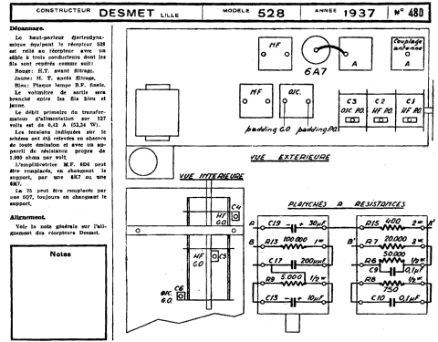 528; Desmet, SGER S.G.E.R (ID = 1320769) Radio