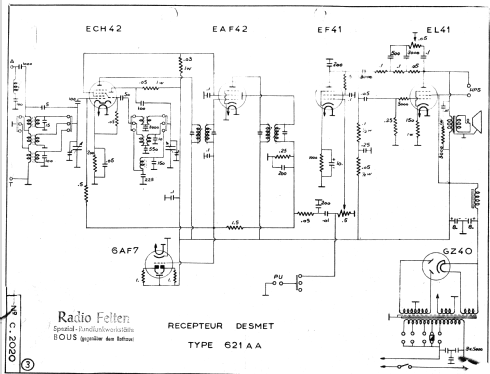 621-AA; Desmet, SGER S.G.E.R (ID = 1212471) Radio