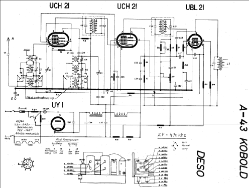 Kobold A43; Deso, Dewald & Sohn, (ID = 17113) Radio