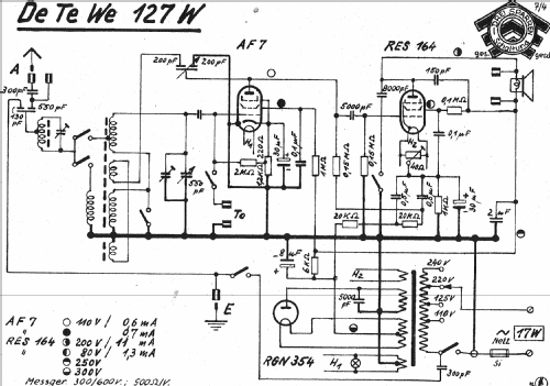 127W; DeTeWe (ID = 914095) Radio