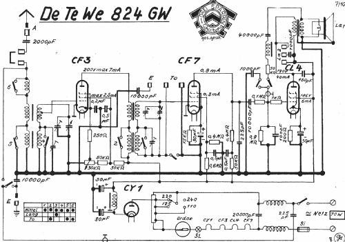 824GW; DeTeWe (ID = 914119) Radio