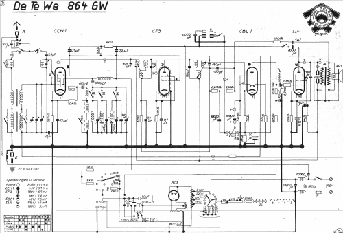 864GW; DeTeWe (ID = 915255) Radio