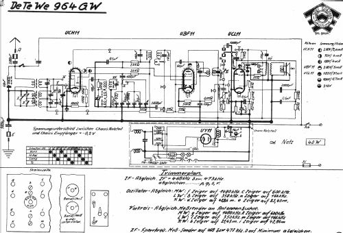 964GW; DeTeWe (ID = 915262) Radio