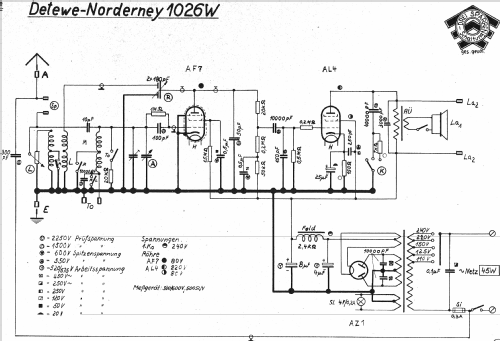 Norderney 1026W; DeTeWe (ID = 915269) Radio