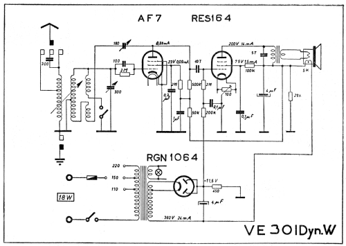 Volksempfänger VE301 Dyn W; DeTeWe (ID = 1213016) Radio