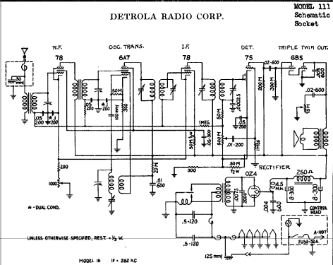 111 ; Detrola; Detroit MI (ID = 298207) Car Radio