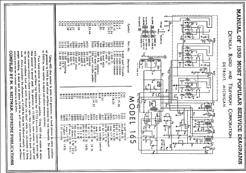 165 ; Detrola; Detroit MI (ID = 53458) Radio