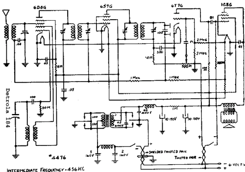 184 ; Detrola; Detroit MI (ID = 298551) Car Radio