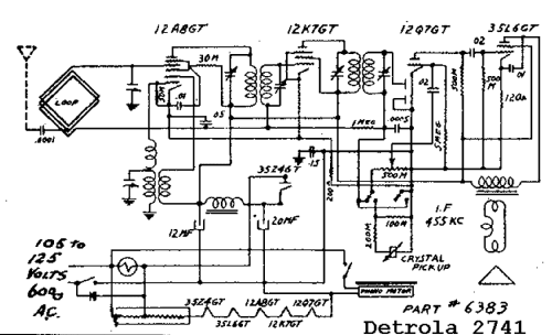 2741 ; Detrola; Detroit MI (ID = 299020) Radio