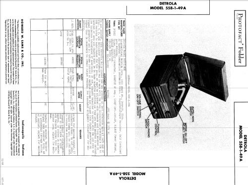 558-1-49A ; Detrola; Detroit MI (ID = 712160) Radio