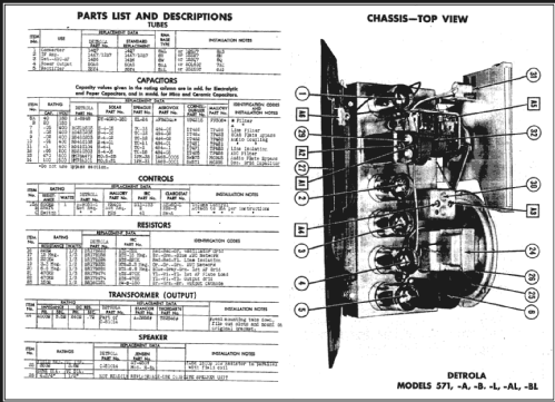 571-L ; Detrola; Detroit MI (ID = 466121) Radio