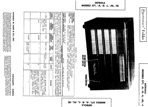 571-L ; Detrola; Detroit MI (ID = 466122) Radio