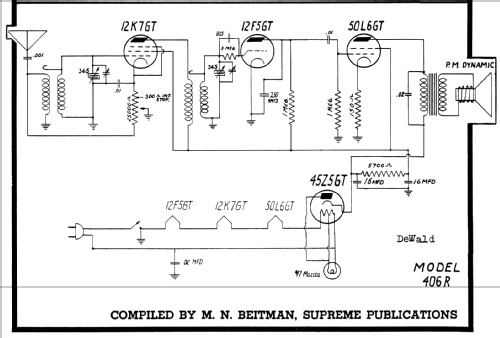 406-R Bantam ; DeWald Radio Mfg. (ID = 54570) Radio