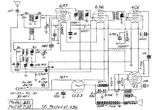 501 ; DeWald Radio Mfg. (ID = 311201) Radio