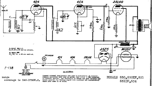 530LW ; DeWald Radio Mfg. (ID = 310391) Radio