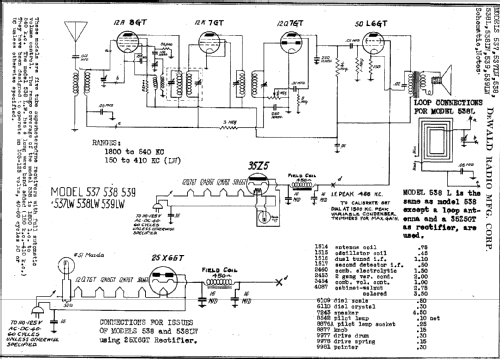 538 ; DeWald Radio Mfg. (ID = 310317) Radio