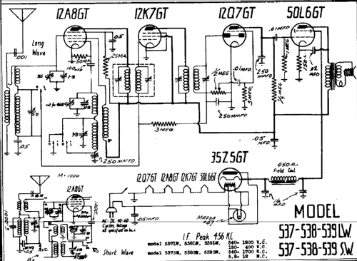 539SW ; DeWald Radio Mfg. (ID = 309931) Radio