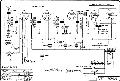 53 ; DeWald Radio Mfg. (ID = 311056) Radio