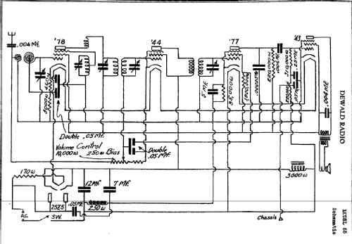 55 ; DeWald Radio Mfg. (ID = 311062) Radio