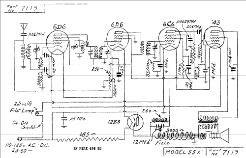 55X ; DeWald Radio Mfg. (ID = 311203) Radio